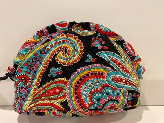 Vera Bradley Make Up Bag / Case Like New 9” W x 6” H x 2” D