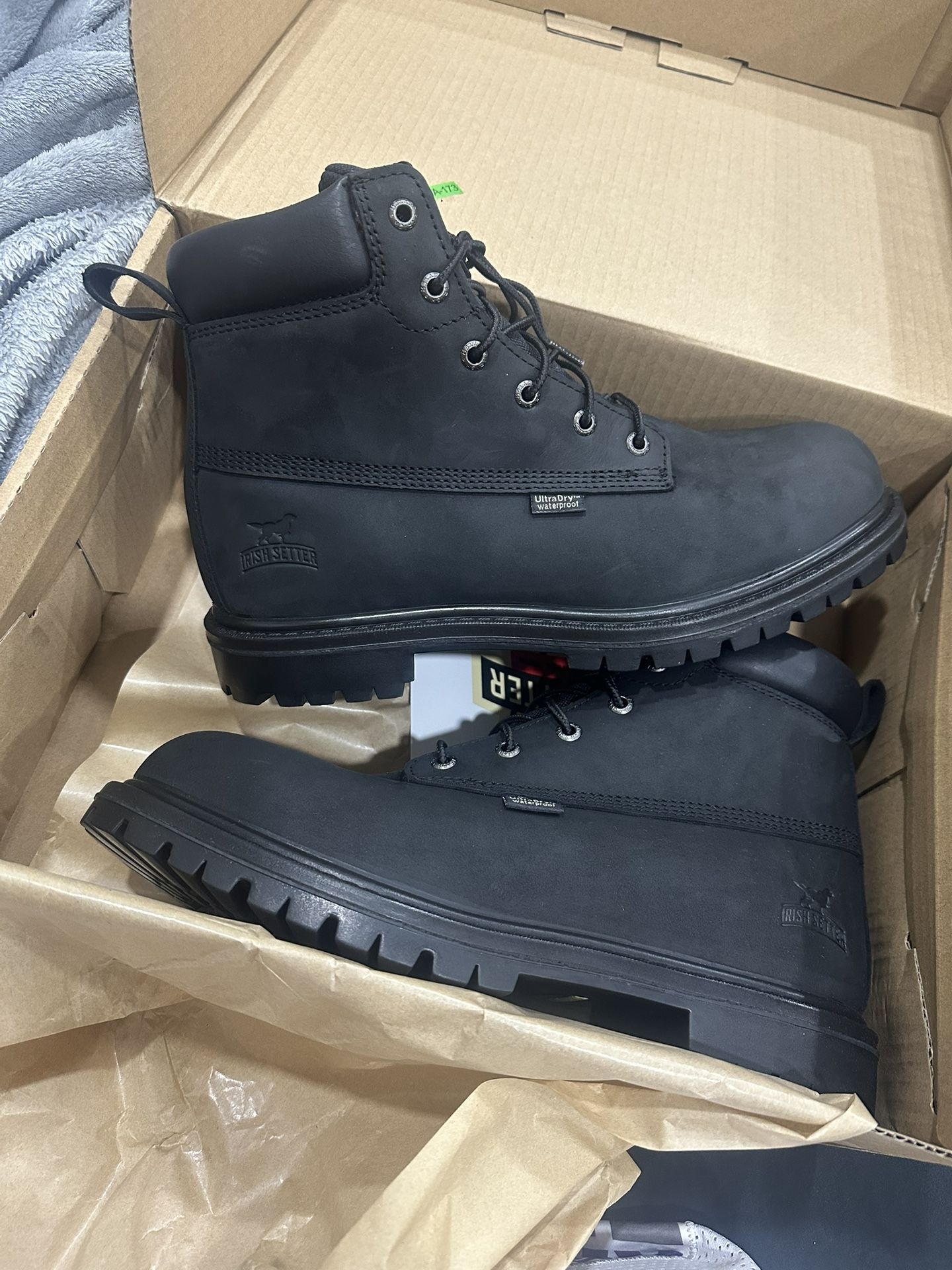 Irish Setter Red Wings Steel Toe Boots Sz 9