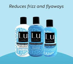Lu LatinUs Beauty Impossible Keratin Set Shampoo Conditioner Styling Cream