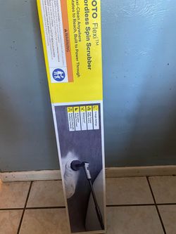 Cordless spin scrubber (cleaner)