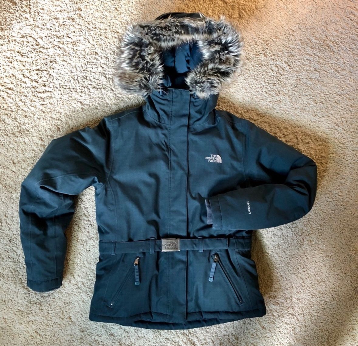 North Face Belted Parka