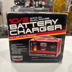 Century Auto Battery Charger ~6 & 12 Volt ~10/2 Amp ~Car Truck Marine #87102 USA