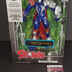 🔥Todd McFarlane autographed Manga Spawn action figure JSA COA 🔥