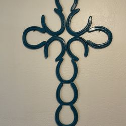 Horse Shoe Cross (custom Color)