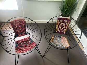 Wrought Iron bohemian chairs
