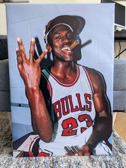 Medium - Wall art Gallery Wrapped Jordan Canvas 17.5 in x 25.5 in (1.5 ft x 2 ft)