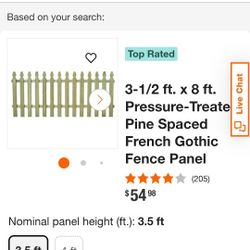 4ft Tall 8ft Long Sections Fence 8 Sections 