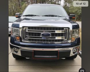Fit For 2009-2014 Ford F150 F-150 Pikcup Bumper Black Billet Grille Grill Insert