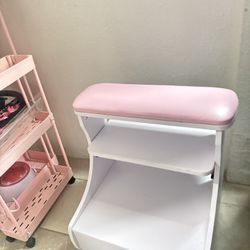 Pedicure Rolling Cart
