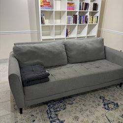 Grey Office Style Sofa 