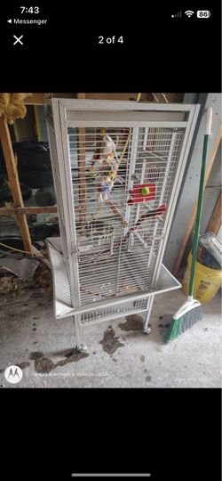 Used bird cage