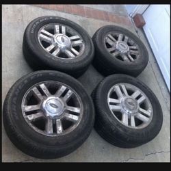 4 X 265/60r18 6x135 6x5.31 Stock Ford F-150 Expedition Wheels Rims With Tires!!