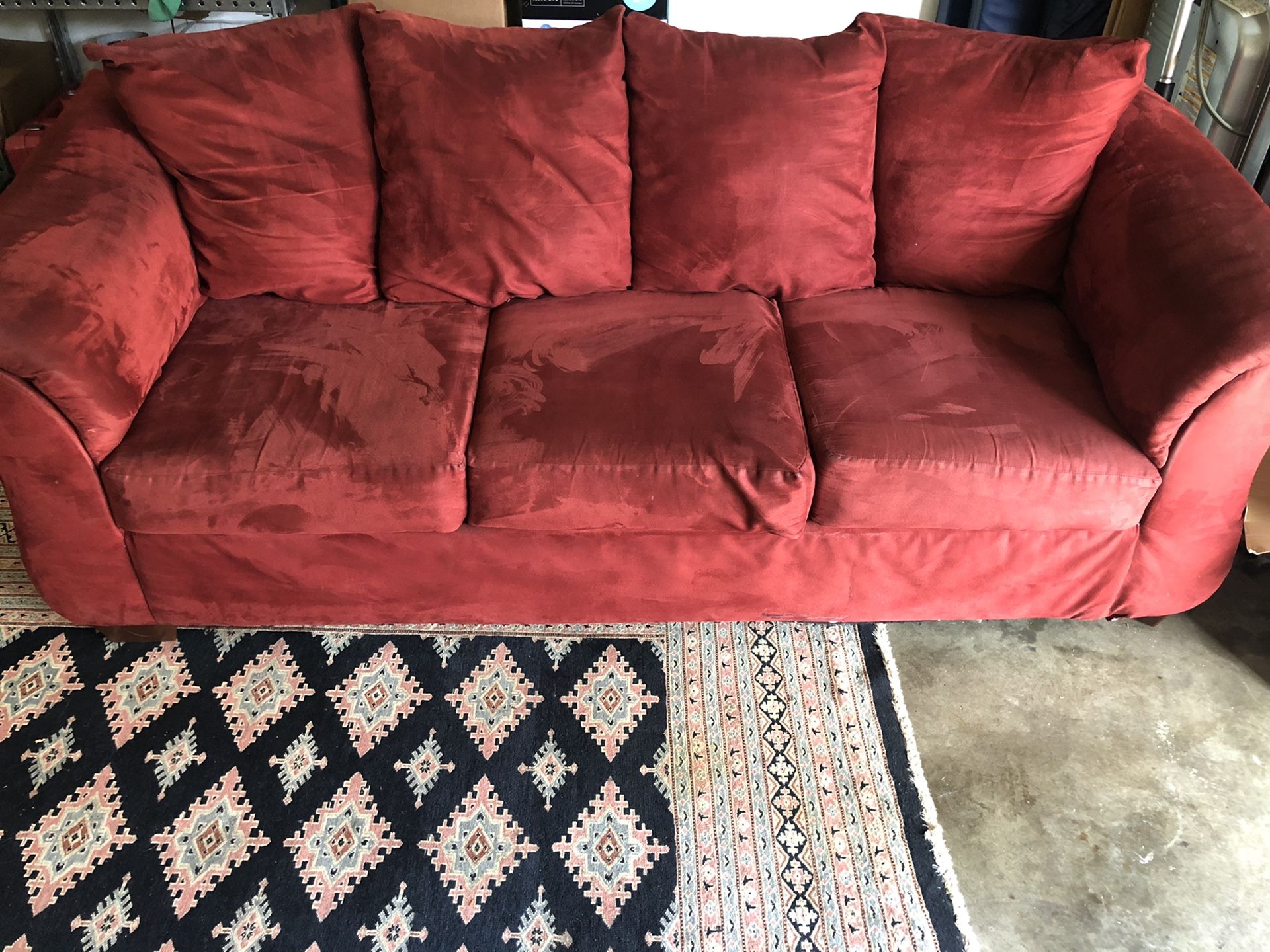 Red sofa for sale for Sale in Katy, TX OfferUp