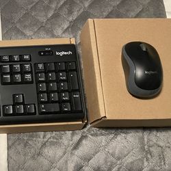 Logitech wireless 10-key keyboard and mouse MK 270