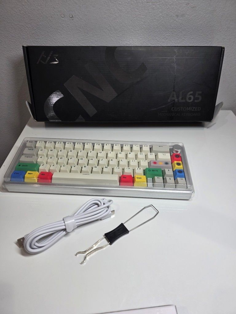 Boyi Gmk67 Aluminum Mechanical Keyboard Silver Hotswappable