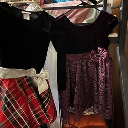 Holiday Dresses Blk Sz 8 Purple Sz 7