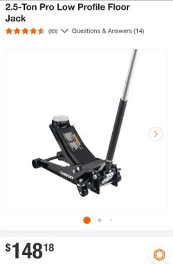 2-1/2 TON LOW PROFILE FLOOR JACK WITH QUICK LIFT