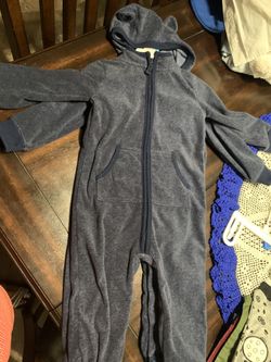 Cozy hooded jumpsuit for boys 18-24 months