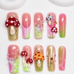 Hand Made High Quality Press On Nails 