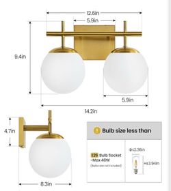 2 Vanity lights light fixtures