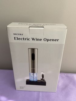 Electric Wine Opener, Automatic Electric Wine Bottle Corkscrew Opener - New in Box