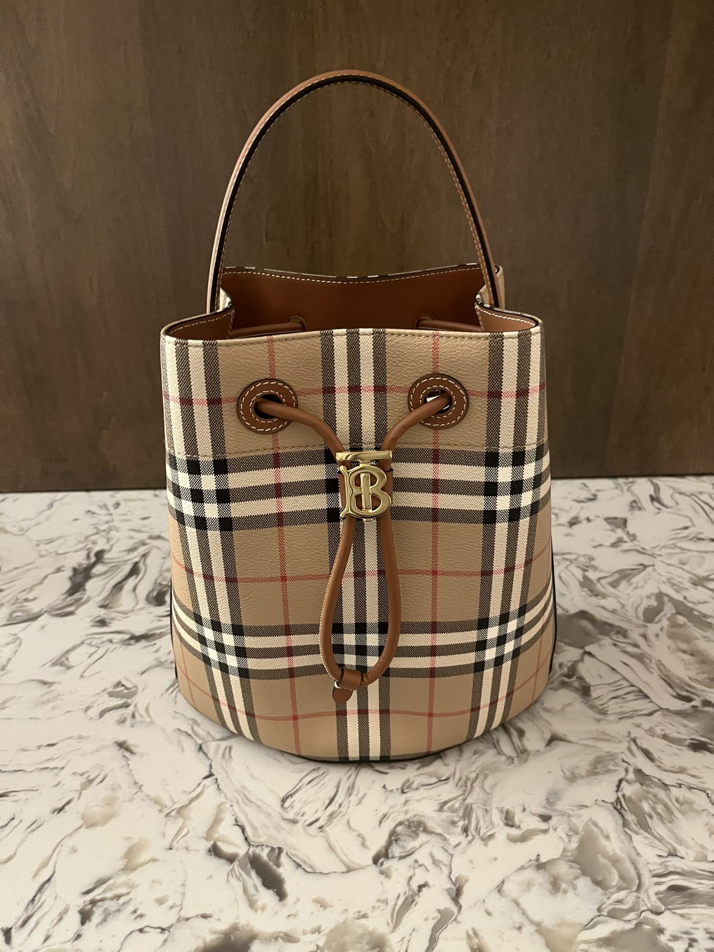 Burberry small check Bucket Bag