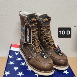 Thorogood Work Boot Size 10 D STEEL MOC TOE 