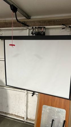 Projector screen 58” X 60”