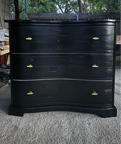 Rustic Black Dresser