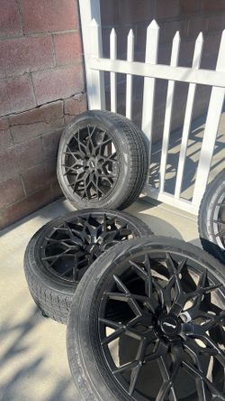 20” rims and tire set