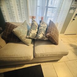 Beige corner sectional sofas for sale in excellent condi