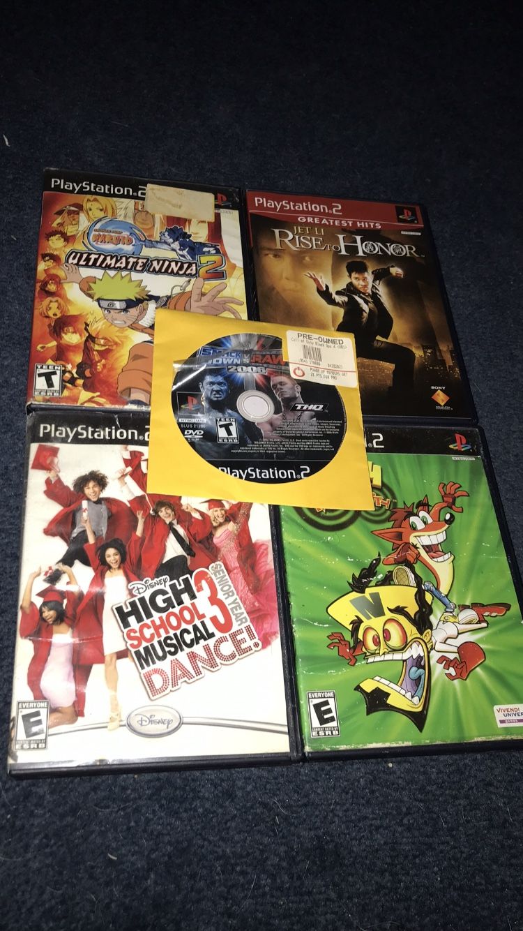 MEGA PS2 Games lot (5 GAMES)