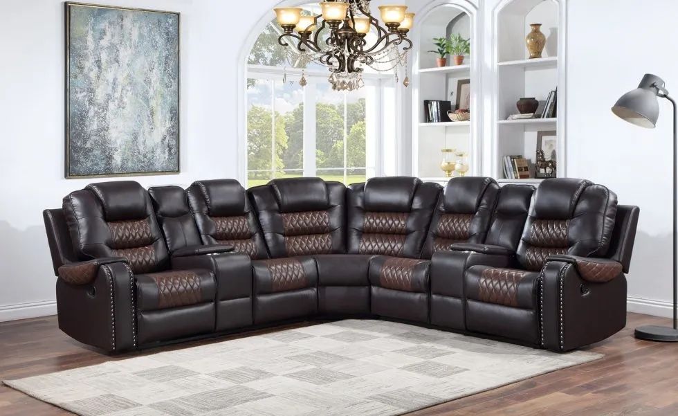 Brand New Modern Leather Sectional For $1249