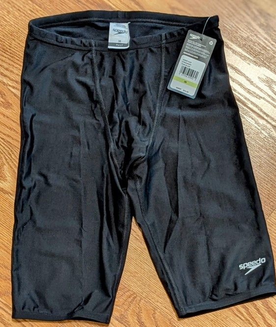 Speedo Men's Solid Jammer Black Size 30