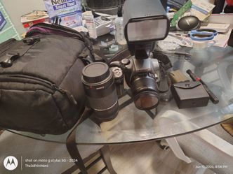 Canon EOS Digital Rebel (DS6041) Camera Bundle with Lenses, Flash, and Bag