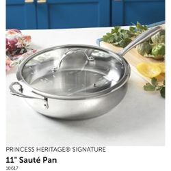 PRINCESS HERITAGE® SIGNATURE 11" Sauté Pan Sartén para Saltear de 11 Pulgadas