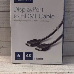Insignia DisplayPort To HDMI Cable 