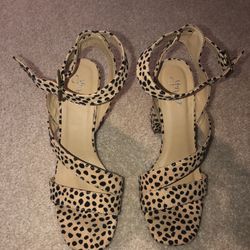 Leopard Heels Size 8