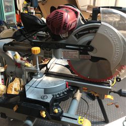 Chicago Electric 12” Double Compound Miter Saw laser