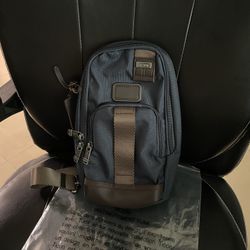 TUMl Black Nylon Crossbody Sling Bag