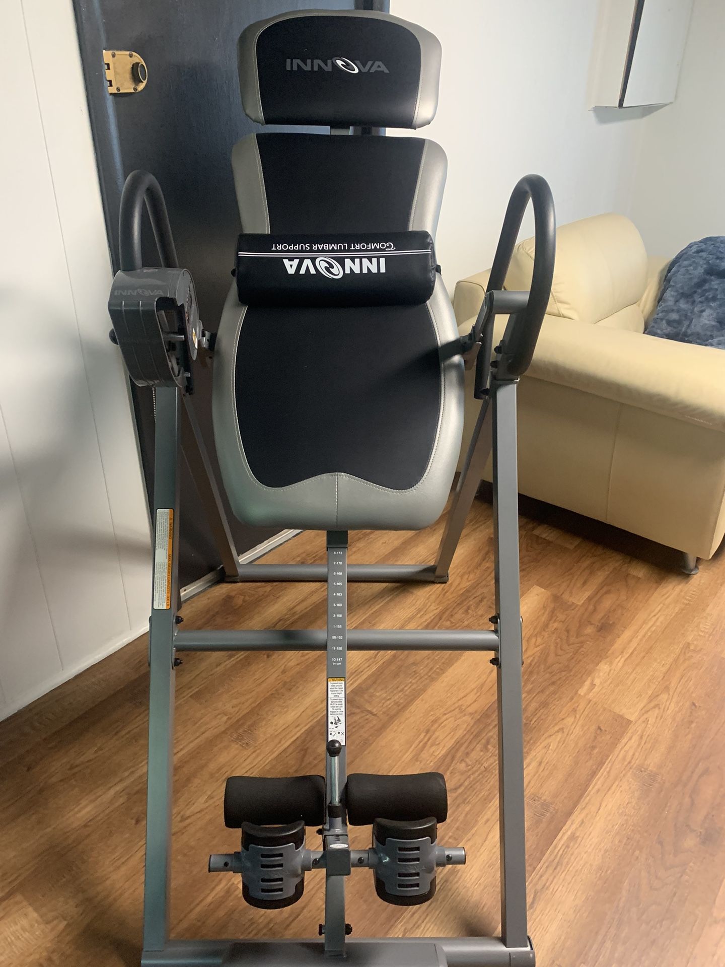 Innova ITX9900 Inversion Table with Air Lumbar Support, Black/Gray