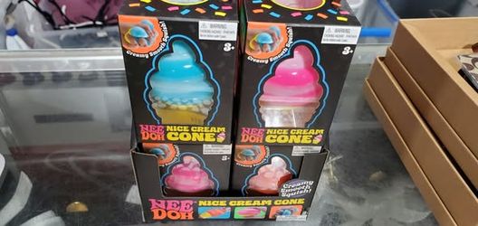Schylling Needoh Nice Cream Cone - Sensory Squeeze Toy