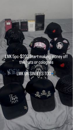 LMK 5 hats or colognes for $200