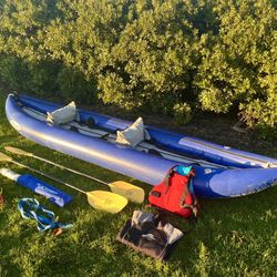 Aire Tomcat Tandem IK with 2 Paddles, Throw Bag, K Pump, PFD, Wetsuit - $1,200