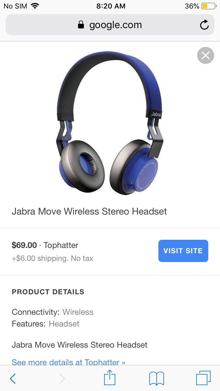 Jabra Move Bluetooth Headphones