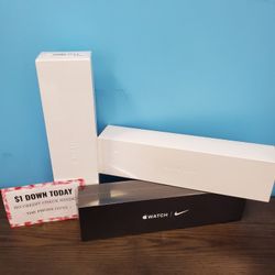 Apple Watch Series 5 Nike - 44 MM Brand New - $1 Down Today - NO CREDIT Needed