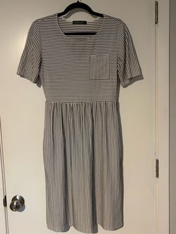 Meerokeety Striped Dress with Pockets