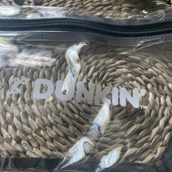 Brand New Dunkin Doughnuts Clear Vinyl Waterproof Fanny Pack 