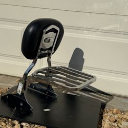 harley-davidson backrest carrier luggage rack