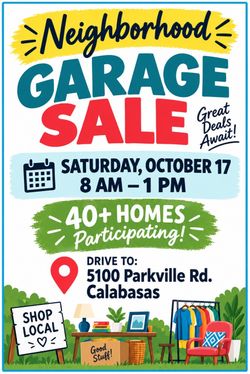 Garage sale one time a year in Calabasas